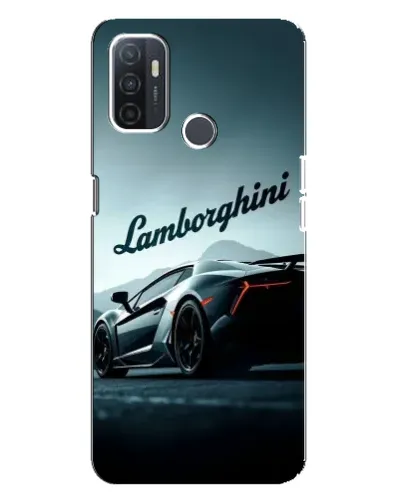 Чехол для OPPO A32 с картинкой «Классическая надпись Lamborghini»