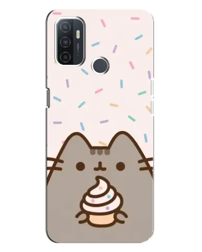 Чехол для OPPO A32 с картинкой «Пушин с кексом»