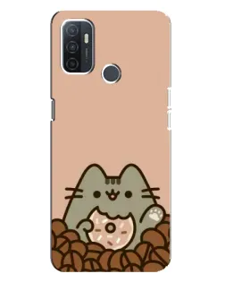 Чехол для OPPO A32 с картинкой «Кофейный Пушин» Чехол для OPPO A32 с картинкой «Кофейный Пушин»