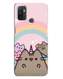 Чехол для OPPO A32 с картинкой «Единорог Pusheen» Чехол для OPPO A32 с картинкой «Единорог Pusheen»