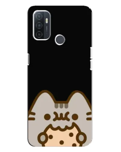 Чехол для OPPO A32 с картинкой «Пушин на черном»