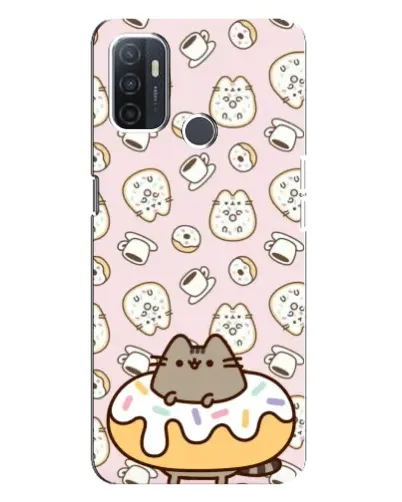 Чехол для OPPO A32 с картинкой «Пушин на пончике»