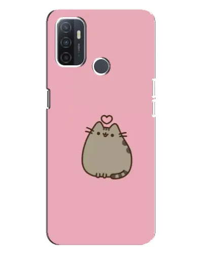 Чехол для OPPO A32 с картинкой «Pusheen сердце»