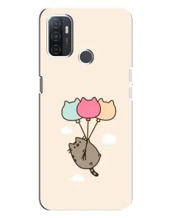 Чехол для OPPO A32 с картинкой «Пушин на шариках»
