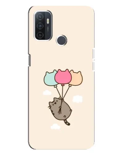 Чехол для OPPO A32 с картинкой «Пушин на шариках»