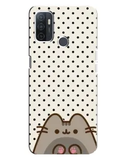 Чехол для OPPO A32 с картинкой «Пушин в горошек»