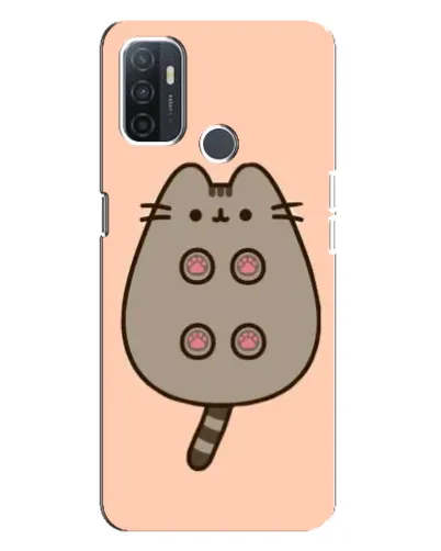 Чехол для OPPO A32 с картинкой «Пушин пузиком кверху»