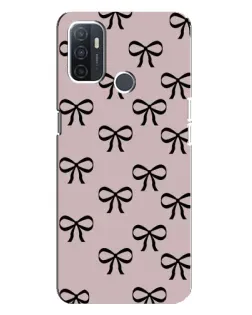 Чохол для OPPO A32 з картинкою «Чорні бантики»