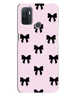 Чохол для OPPO A32 з картинкою «Чорні банти Coquette»