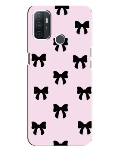 Чохол для OPPO A32 з картинкою «Чорні банти Coquette»