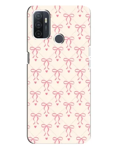 Чохол для OPPO A32 з картинкою «Рожеві бантики Coquette»