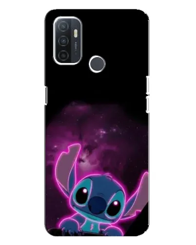 Чехол для OPPO A32 с картинкой «Неоновый Stitch»