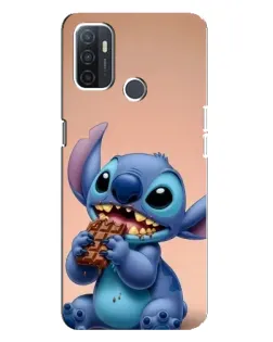 Чехол для OPPO A32 с картинкой «Стич ест шоколад» Чехол для OPPO A32 с картинкой «Стич ест шоколад»