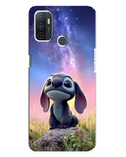 Чехол для OPPO A32 с картинкой «Стич на рассвете»