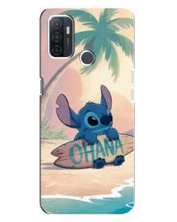 Чехол для OPPO A32 с картинкой «Стич на серфе» Чехол для OPPO A32 с картинкой «Стич на серфе»