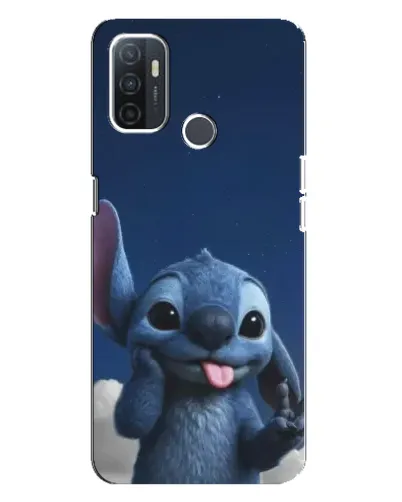 Чехол для OPPO A32 с картинкой «Стич в облаках»