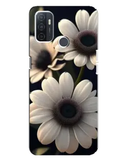 Чохол для OPPO A32 з картинкою «Білі маргаритки макро»