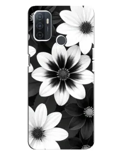 Чохол для OPPO A32 з картинкою «Монохромні айстри»