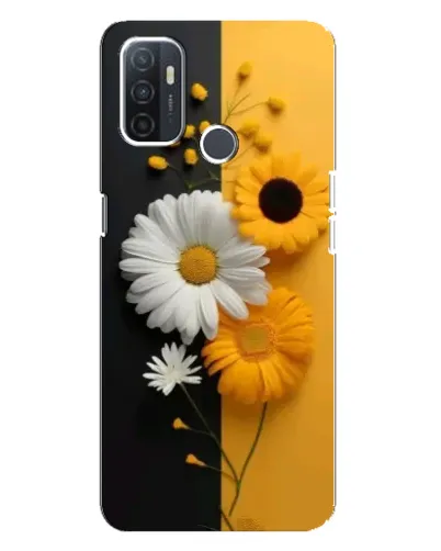 Чохол для OPPO A32 з картинкою «Соняшник та ромашка»