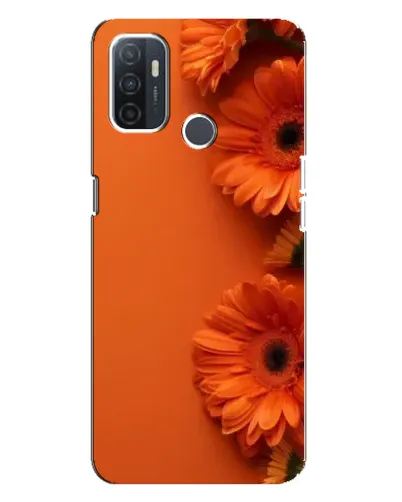 Чохол для OPPO A32 з картинкою «Помаранчеві гербери»