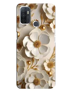Чохол для OPPO A32 з картинкою «Білі паперові квіти»