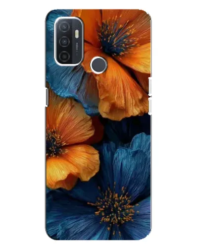 Чохол для OPPO A32 з картинкою «Яскрава синьо-помаранчева флора» Чохол для OPPO A32 з картинкою «Яскрава синьо-помаранчева флора»