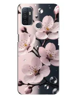 Чохол для OPPO A32 з картинкою «Ніжня сакура та краплі»