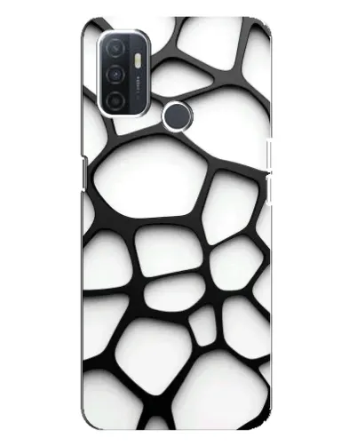 Чохол для OPPO A32 з картинкою «Біла об'ємна сітка»