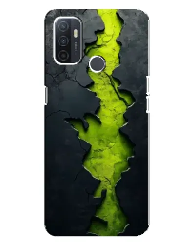 Чохол для OPPO A32 з картинкою «Салатовий розлом скелі»