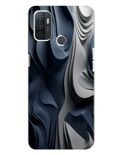 Чохол для OPPO A32 з картинкою «Об'ємні сині складки»