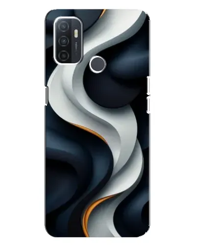 Чохол для OPPO A32 з картинкою «Об'ємні чорно-білі стрічки»