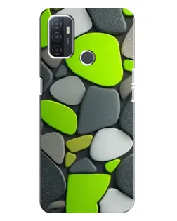 Чохол для OPPO A32 з картинкою «Яскрава неонова галька»