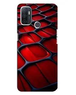 Чохол для OPPO A32 з картинкою «Червона глянцева сітка»