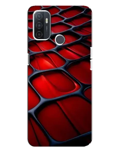 Чохол для OPPO A32 з картинкою «Червона глянцева сітка»