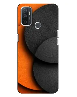 Чохол для OPPO A32 з картинкою «Геометрія помаранчевих кіл»