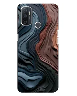 Чохол для OPPO A32 з картинкою «Кольорові хвилі каньйону»