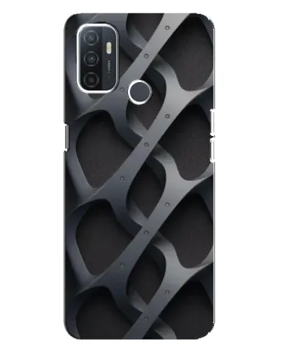 Чохол для OPPO A32 з картинкою «Об'ємне сіре плетіння»