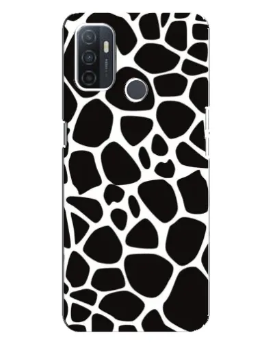 Чохол для OPPO A32 з картинкою «Чорно-білий жираф»