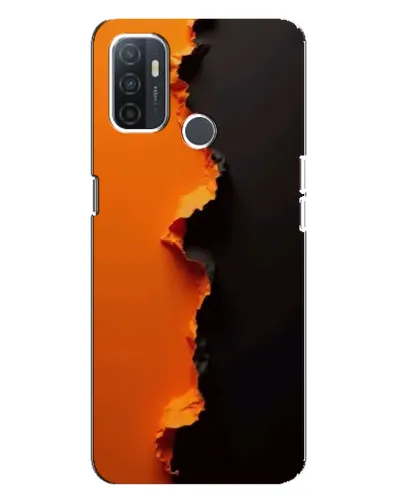 Чохол для OPPO A32 з картинкою «Помаранчевий розлом»