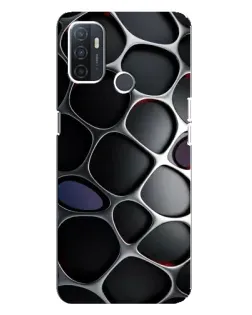 Чохол для OPPO A32 з картинкою «Об'ємна темна решітка»