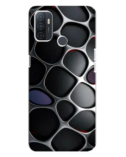 Чохол для OPPO A32 з картинкою «Об'ємна темна решітка»
