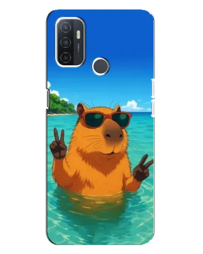 Чехол для OPPO A32 с картинкой «Морская капибара» Чехол для OPPO A32 с картинкой «Морская капибара»