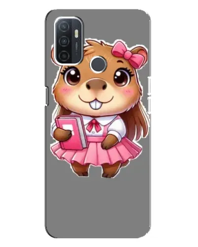 Чехол для OPPO A32 с картинкой «Девочка капибара» Чехол для OPPO A32 с картинкой «Девочка капибара»