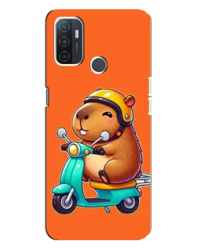 Чехол для OPPO A32 с картинкой «Капибара на скутере» Чехол для OPPO A32 с картинкой «Капибара на скутере»