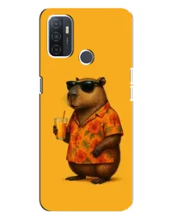 Чехол для OPPO A32 с картинкой «Капибара на отдыхе»