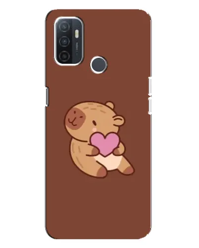 Чехол для OPPO A32 с картинкой «Капибара с сердцем» Чехол для OPPO A32 с картинкой «Капибара с сердцем»