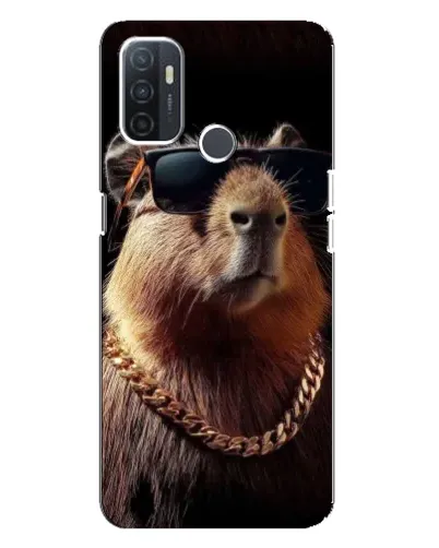 Чехол для OPPO A32 с картинкой «Капибара золотая цепь» Чехол для OPPO A32 с картинкой «Капибара золотая цепь»