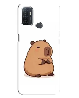 Чехол для OPPO A32 с картинкой «Толстенькая капибара»