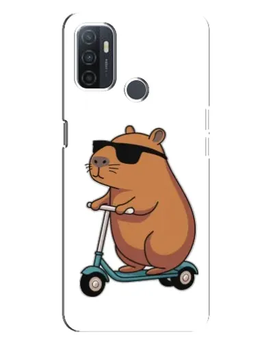 Чехол для OPPO A32 с картинкой «Капибара на самокате» Чехол для OPPO A32 с картинкой «Капибара на самокате»