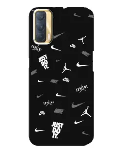Чохол для OPPO A33 з картинкою «Nike Black Pattern»